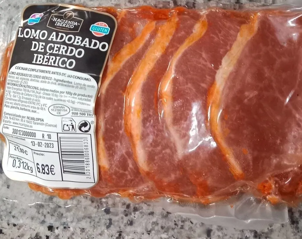 Lomo adobado de cerdo ibérico