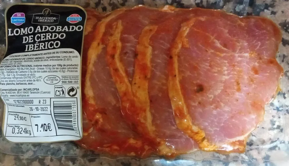 Lomo adobado de cerdo ibérico
