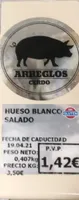 Hueso blanco salado