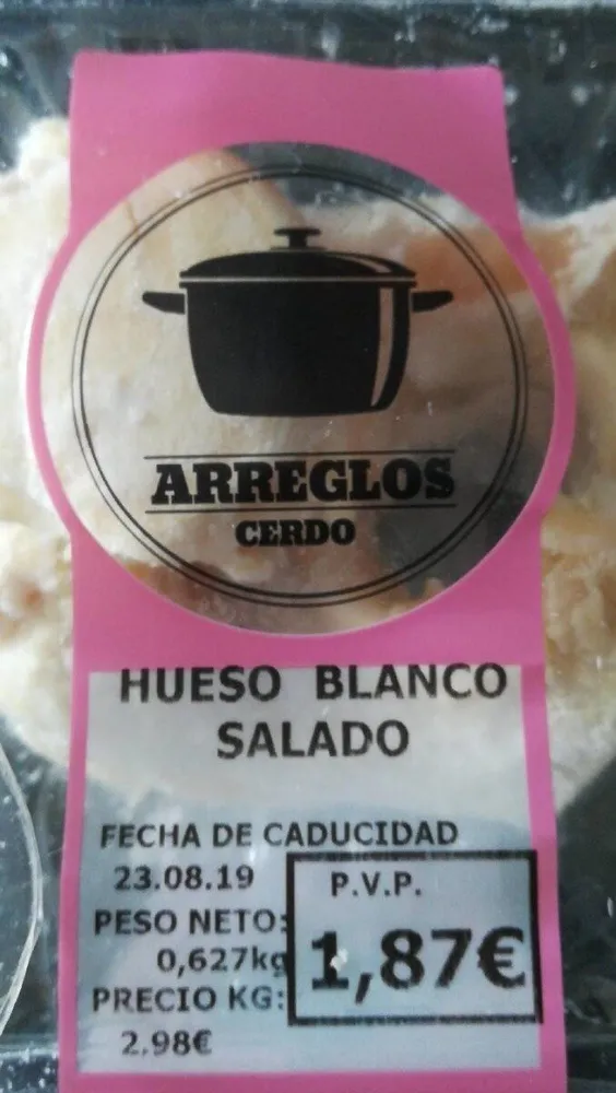 Hueso blanco salado