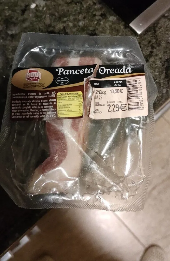 Panceta Oreada