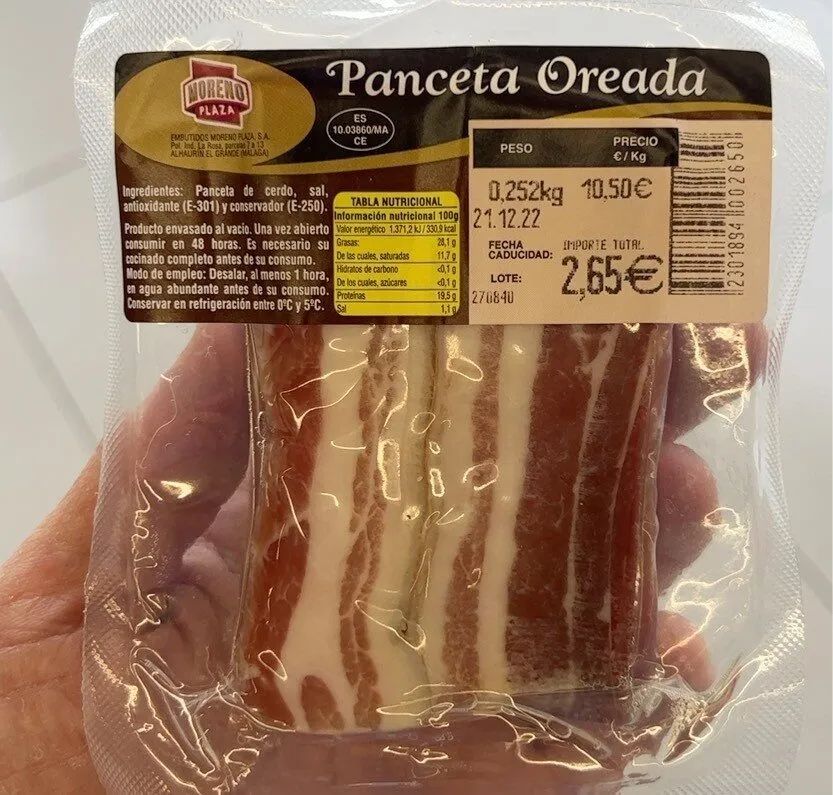 Panceta Oreada