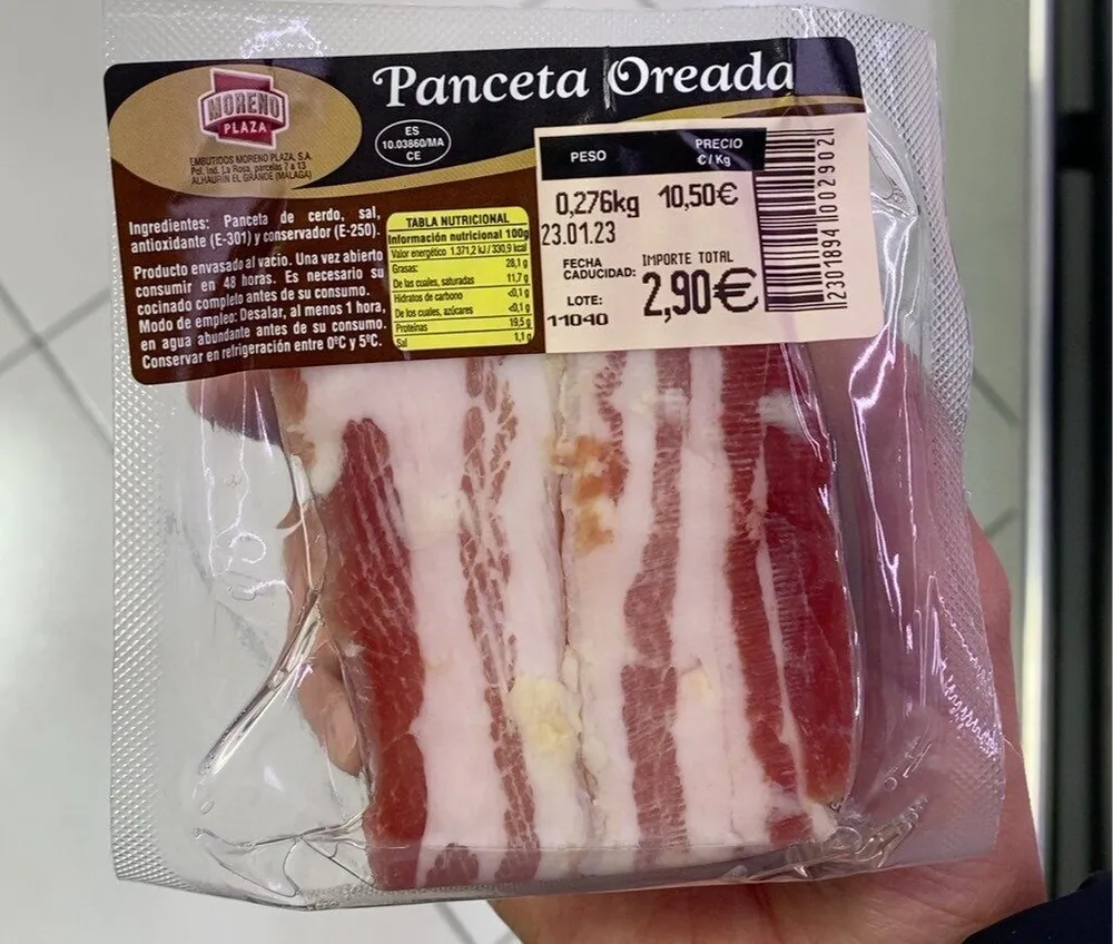 Panceta oreasa