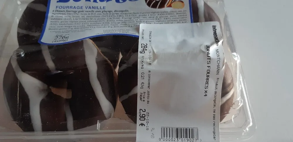 Donuts fourrage vanille