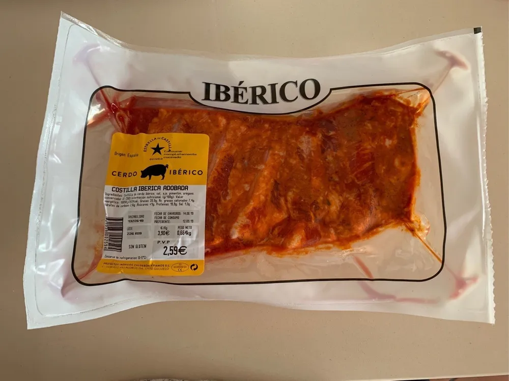 Costilla iberica adobada