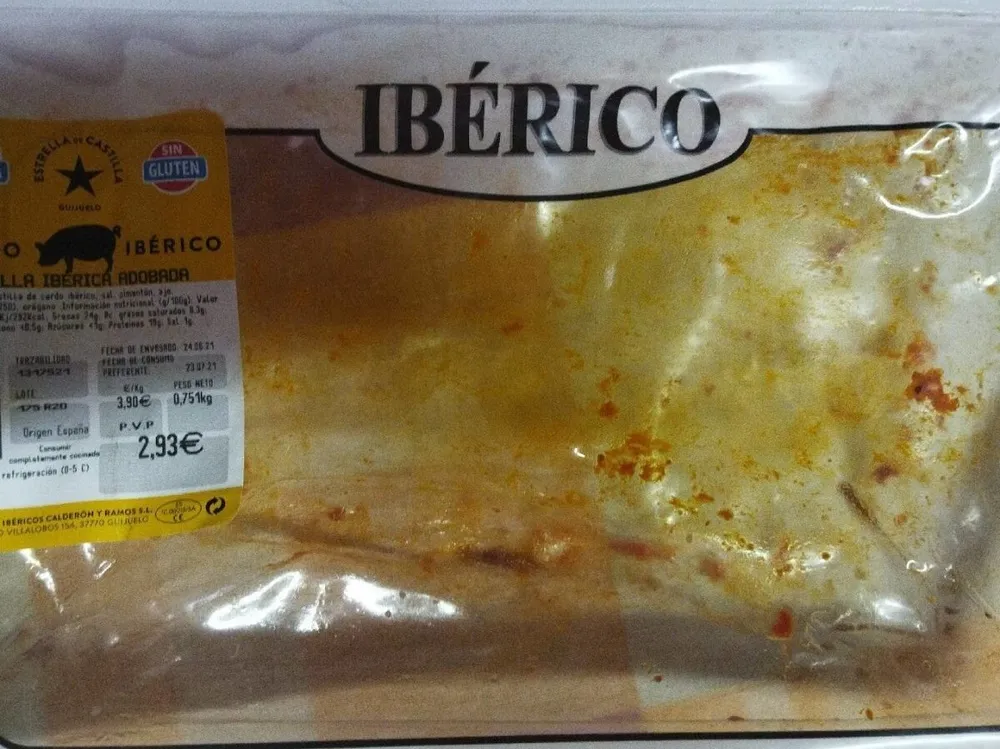 Costilla ibérica adobada