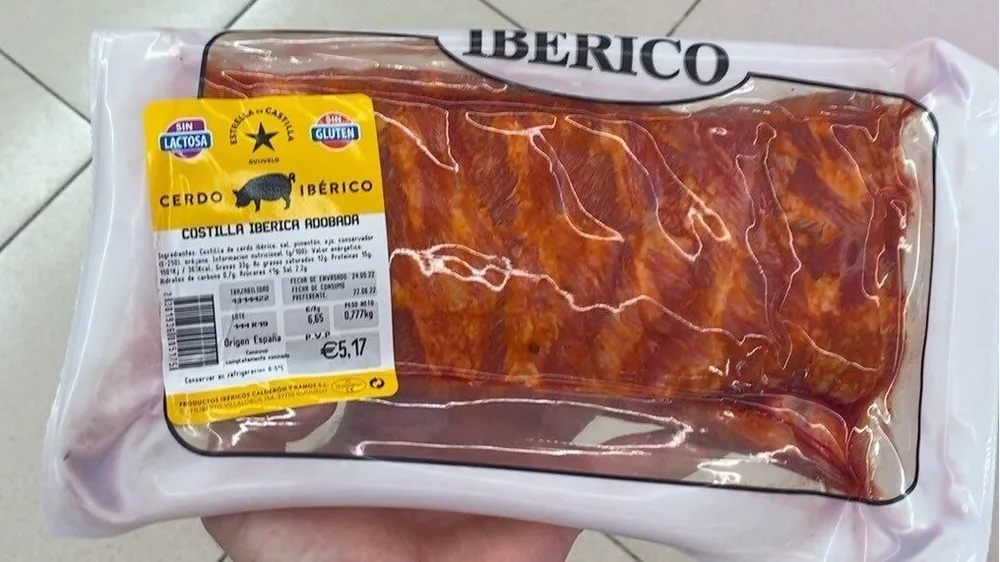 Costilla ibérica adobada