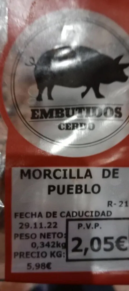 Morcilla de pueblo