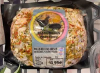 Pollo relleno fresco con orejones, pistachos y piñones