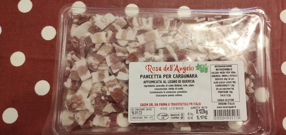 Pancetta per carbonara