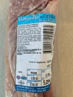 Solomillo de cerdo marinado congelado
