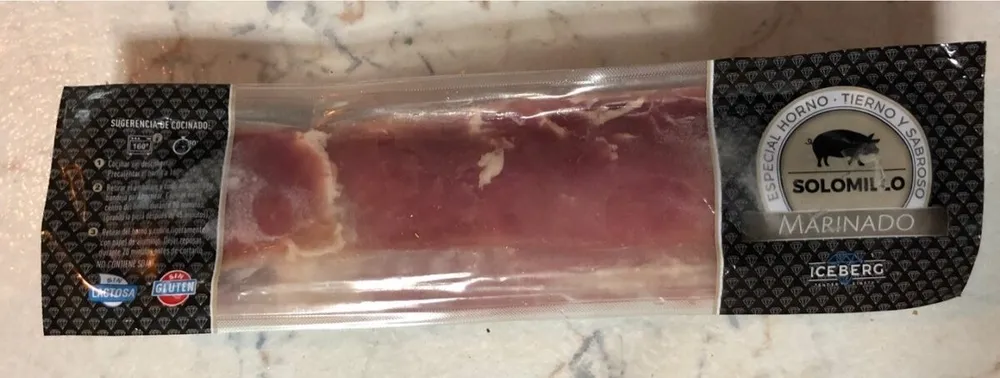 Solomillo marinado de cerdo congelado