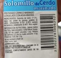 Solomillo de cerdo marinado
