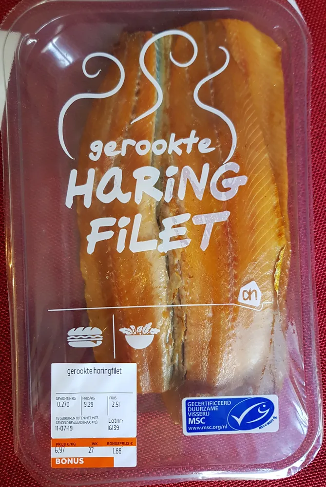 Gerookte haring filet