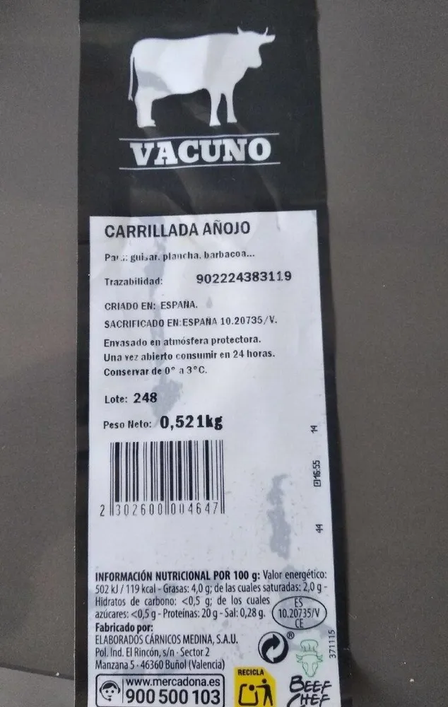 Carrillada añojo