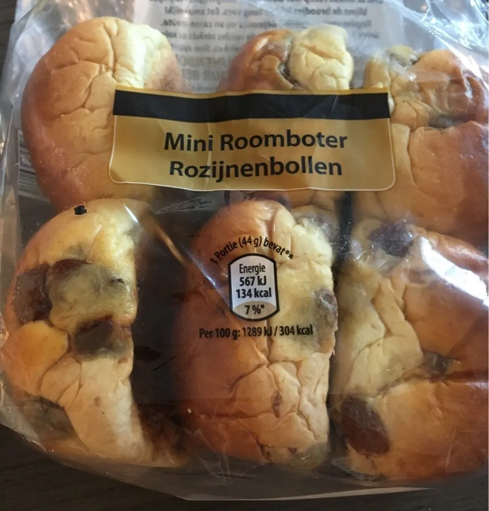 Mini Roomboter Rozijnenbollen