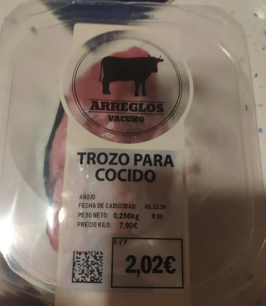 Trozo para cocido