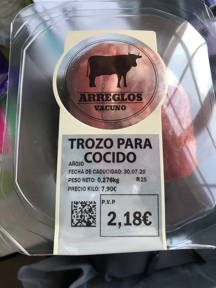 Trozo de vacuno para cocido