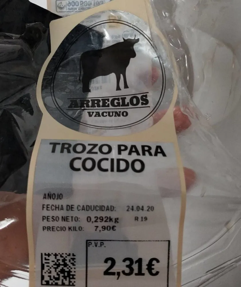 Trozo para cocido