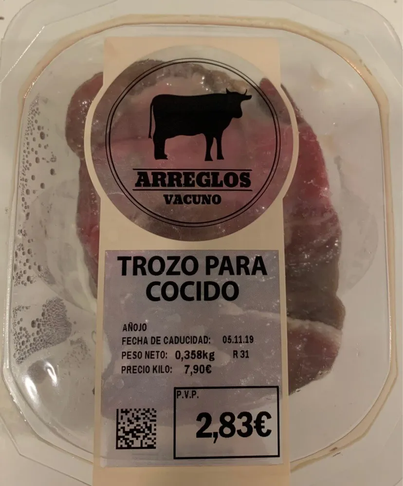 Trozo para cocido