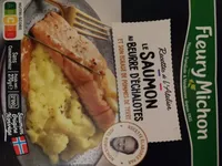 Saumon au beurre d'échalotes et écrasé de pommes de terre