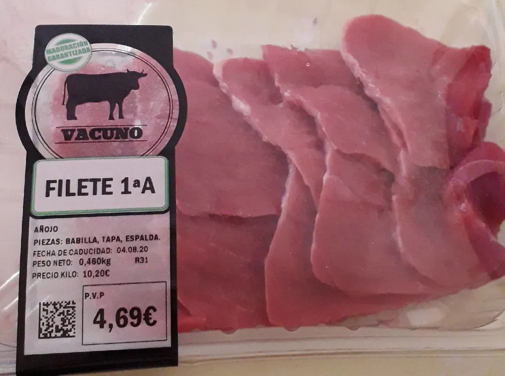 Filete vacuno 1°A