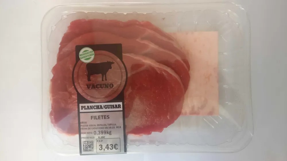 Filetes de vacuno plancha/guisar