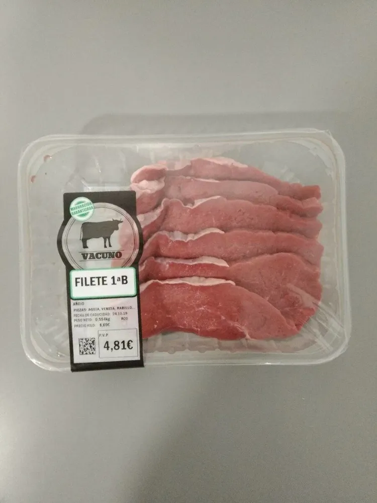 Vacuno filete 1ª B añojo
