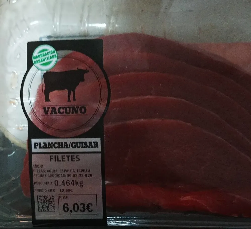 Filetes vacuno