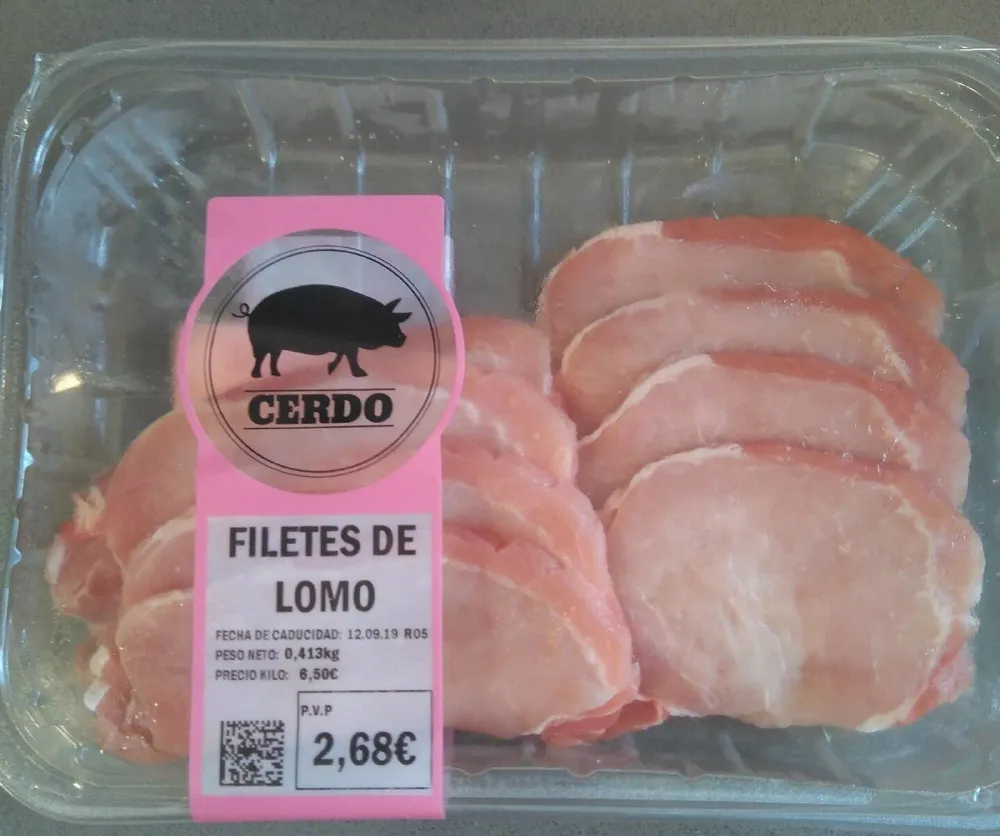Filetes de lomo de cerdo