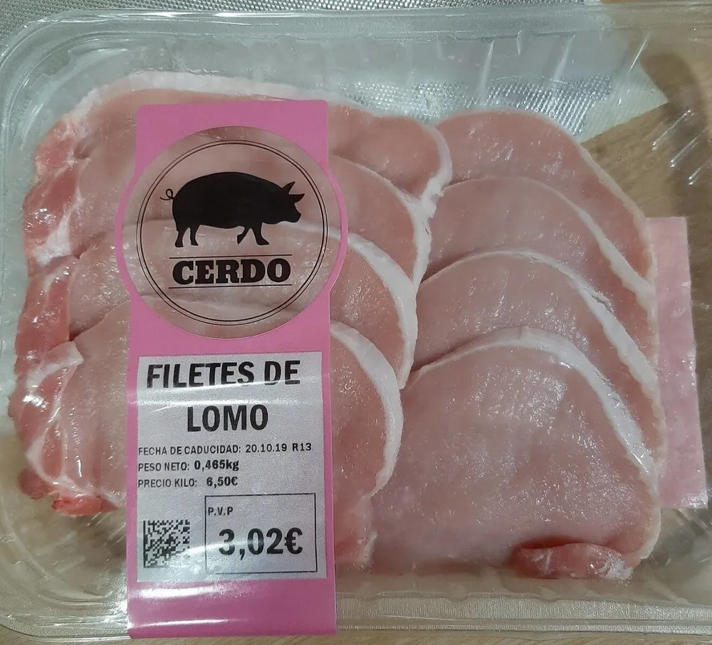Filetes de lomo de cerdo