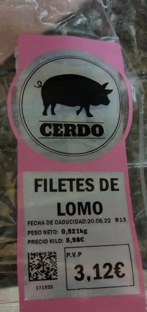 Filetes de lomo