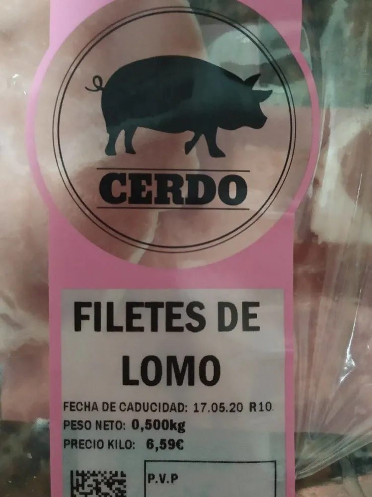 Filetes de lomo de cerdo