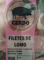 Filetes de lomo de cerdo