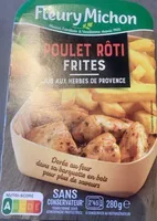 Poulet rôti frites