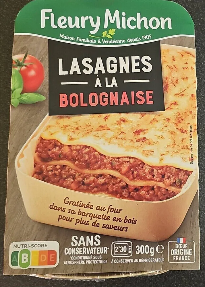 Lasagnes à la bolognaise