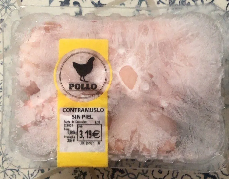 Contramuslo sin piel