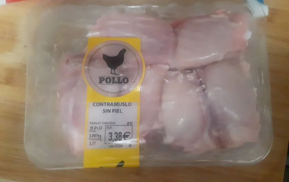 contramuslo pollo
