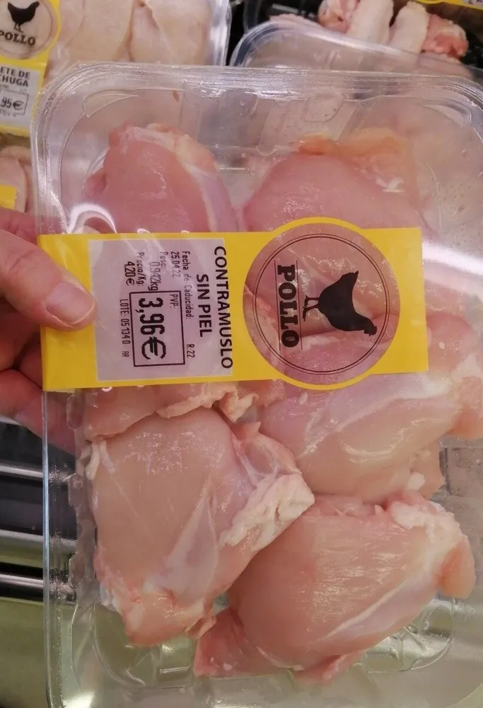 Contramuslo sin piel