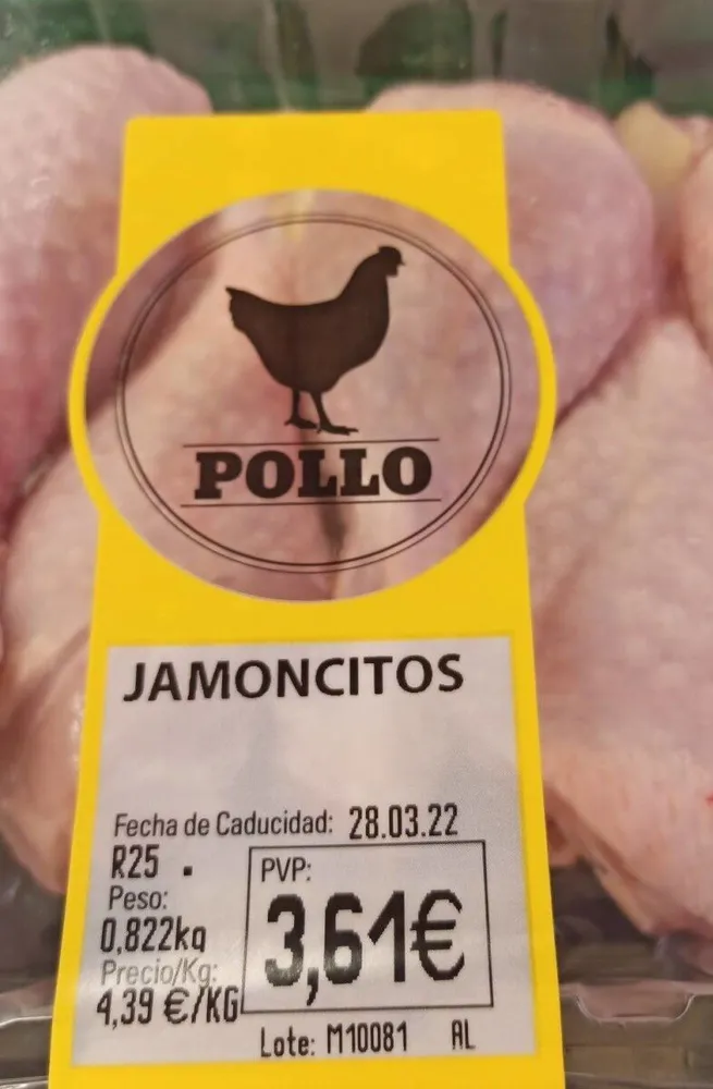 Jamoncitos de pollo