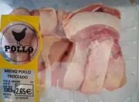 Medio pollo troceado