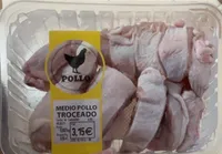 Medio pollo troceado