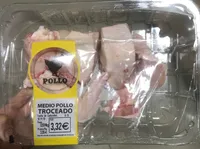 medio pollo troceado