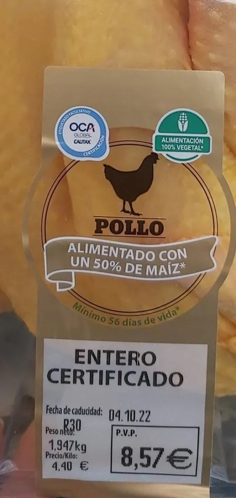 Pollo entero