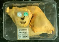 Cuarto trasero de pollo rural