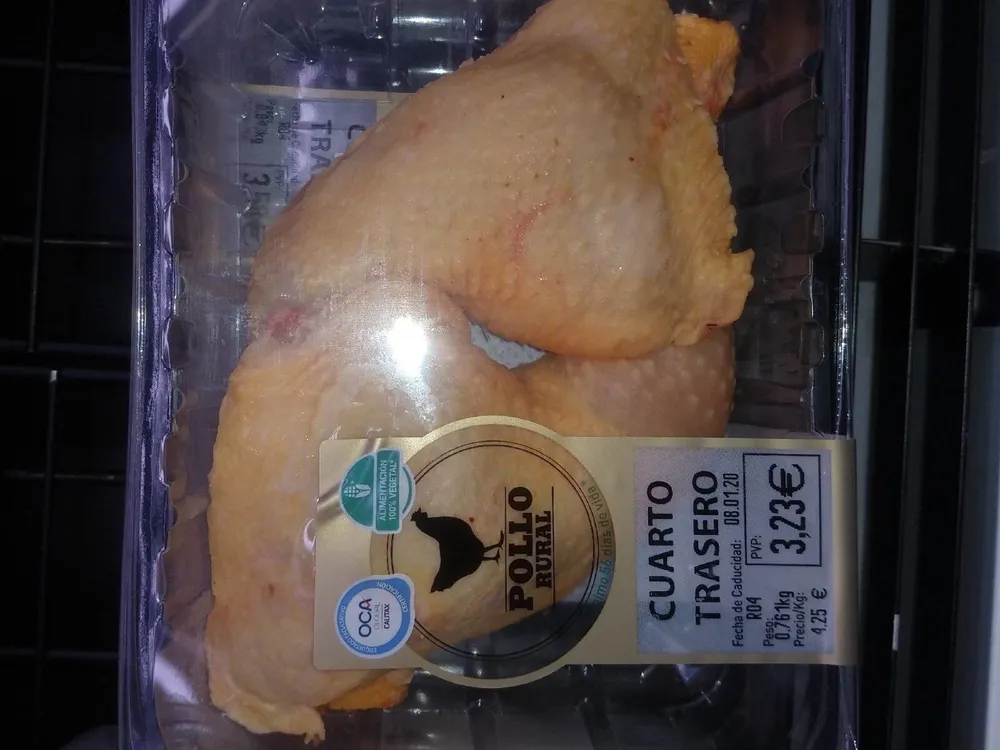 Cuarto trasero pollo