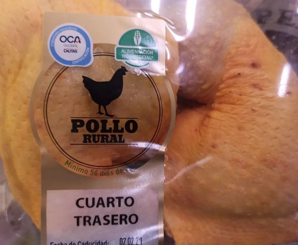 Pollo Rural  cuartos traseros