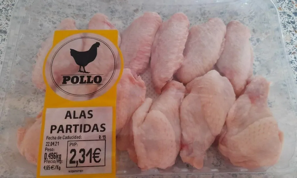 Alitas de pollo.