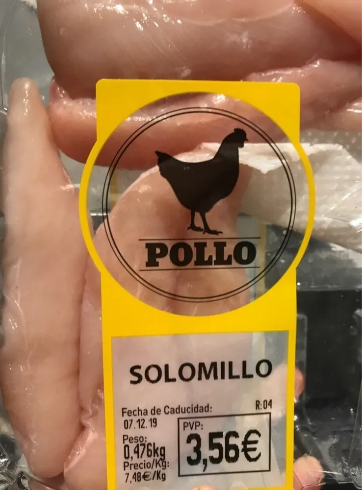 Solomillo de pollo