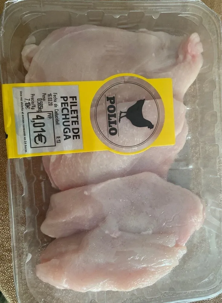 Filetes de pollo